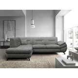 MID.YOU KOTNA SEDEŽNA GARNITURA, struktura, pliš siva | Shoptok.si