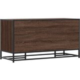  Klupa za cipele smeđi hrast Konstruirano drvo i metal Smeđa | Shoptok.si