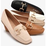 Resti Black women's quilted moccasins with gold embellishment Wetifa | ePonuda.com