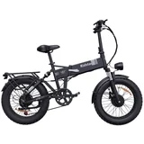 Ridstar H20 pro električno kolo - 500W*2 motor 48V23Ah baterija 20" pnevmatike hidravlične zavore - črna, (21347451)