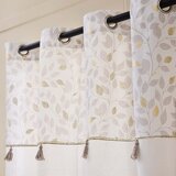 Douceur d intérieur Bela zavesa iz mešanice bombaža 140x240 cm Duchesse – | Shoptok.si