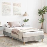  Okvir kreveta bez madraca beton siva 75x190cm konstruirano drvo | shoptok.hr