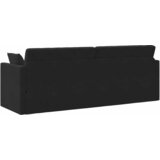  Podni kauč na razvlačenje Crna 213 x 70 x 77 cm Baršun | shoptok.hr