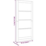 Notranja vrata Bela 93 x 202 cm Vezani les, (5000233975) | Shoptok.si