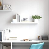  Plutajuća zidna polica boja hrasta i bijela 90x23,5x3,8 cm MDF | shoptok.hr