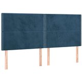  Box spring postelja z vzmetnico temno modra 200x200 cm žamet | Shoptok.si