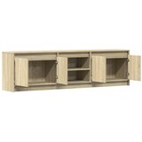  ormarić s LED svjetlima boja hrasta 180x34x50 cm drveni | shoptok.hr