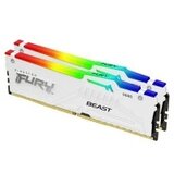 Kingston Memorija DDR5 64GB (2x32GB) 5600MHz Fury Beast RGB XMP KF556C40BWAK2-64 White | Eponuda.com