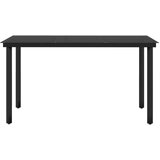  7-dijelni vrtni blagovaonski set s jastucima crni | shoptok.hr