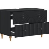  Kupaonski ormarić za sudoper ALKMAAR Crna 82 x 41 x 59 cm | shoptok.hr