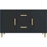  Komoda črno 100x36x60 cm inženirski les, (20654118) | Shoptok.si
