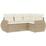  4-dijelni set vrtnih sofa s jastucima bež od poliratana | shoptok.hr