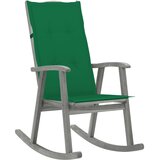  Stolica za ljuljanje s jastucima siva masivno bagremovo drvo | shoptok.hr