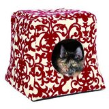 Trixie kućica za mačke 35 cm crveno-krem Cene