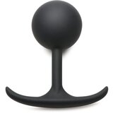 Heavy Hitters Comfort Plugs Premium Silicone 4.7" Weighted Round Plug Extra Large Black | Shoptok.si