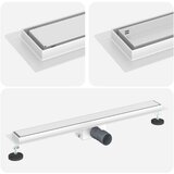  2 u 1 odvod za tuš Srebrno 80 cm Nehrđajući čelik 304 | shoptok.hr