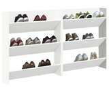  Zidni ormarići za cipele 2 kom bijeli 80 x 18 x 90 cm drveni | Eponuda.com