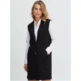 Fransa Black Women's Vest - Ladies