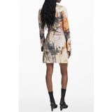 Desigual SHORT DRESS FOR WOMEN IN BEIGE | Shoptok.si