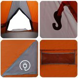  Teepee šator s krovom Siva i narančasta 490 x 410 x 210 cm | shoptok.hr
