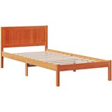  Krevetna konstrukcija Smeđa 75 x 190 cm Čvrsto borovo drvo | shoptok.hr
