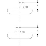 Hansgrohe Talis S ugradna maska za umivaonik 22,5cm 72111000 Cene