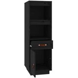  Visoka komoda crni 34 x 40 x 108,5 cm od masivne borovine | shoptok.hr