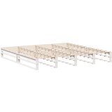 vidaXL Okvir kreveta bez madraca bijeli 200x200 cm od masivne borovine Cijene