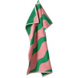 Jotex Zelena/rožnata bombažna brisača 50x70 cm Waves – | Shoptok.si