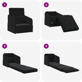  Krevet na razvlačenje Crna 65 x 80 x 83 cm Baršun | shoptok.hr