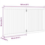 vidaXL Vrata za pse s 2 panela sklopiva crna 160 cm od drva topole | shoptok.hr