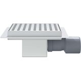  2 u 1 tušni odvod Srebrno 15 x 15 cm Nehrđajući čelik 304 | shoptok.hr