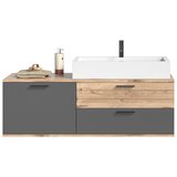 MID.YOU Umivalniška Enota Z Umivalnikom Mason, Siva, Hrast | Shoptok.si
