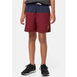 Urban Classics Boys' Block Swim Shorts Dark/Burgundy Cene