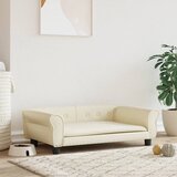 vidaXL Pasja postelja krem 95x55x30 cm umetno usnje Cene