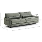 Kave Home Zelena baršunasti sofa 240 cm Veliro – | shoptok.hr