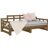  Dnevni ležaj na razvlačenje boja meda 2x(90x200) cm od borovine | shoptok.hr