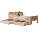 MID.YOU POSTELJA S PREDALOM 90 cm x 200 cm , naravne barve | Shoptok.si