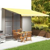 vidaXL Nadomestno blago za tendo rumeno in belo 5x3,5 m Cene