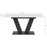 XXXL RAZTEGLJIVA MIZA, bela | Shoptok.si