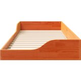 Krevet s daskama Voštano smeđa 90 x 220 cm Čvrsta borova drva | shoptok.hr