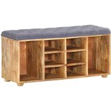 vidaXL Klop za hodnik 100x35x47 cm trden mangov les | Shoptok.si