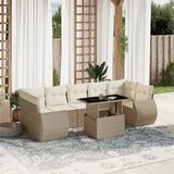 Maison Chic Seti vrtnega pohištva - Vrtna garnitura - Vrtni pohištvo set 8-delna z blazinami bež poli ratan, (21799842) | Shoptok.si