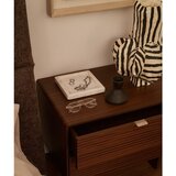 Kave Home Noćni ormarić u dekoru oraha u tamnoj prirodnoj boji Norlen – | shoptok.hr