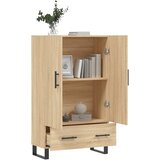  Visoka komoda boja hrasta 69,5 x 31 x 115 cm konstruirano drvo | Eponuda.ba