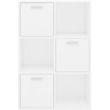Ormarić za knjige bijeli 60 x 29,5 x 90 cm konstruirano drvo | Eponuda.com