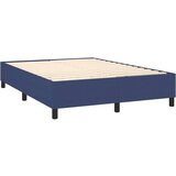 vidaXL Krevet s oprugama i madracem plavi 140 x 190 cm od tkanine | shoptok.hr