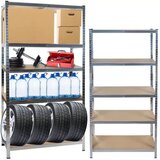 Malatec metalni regal za skladištenje 220x100x45 cm, 5 polica, 875 kg | shoptok.hr