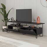Marckeric Črna TV omarica 150x45 cm Dilly – | Shoptok.si