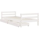  Okvir za dječji krevet s ladicama bijeli 90x190 cm od borovine | shoptok.hr